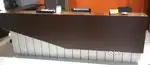 L Shape counter table for office use 10ft 4ft hight