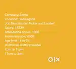 Wanted male picker and loader bandlaguda