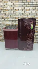 #@# LG 220 ltrs 5 star rating @ LG 6.5kg maroon colour flower model#@#