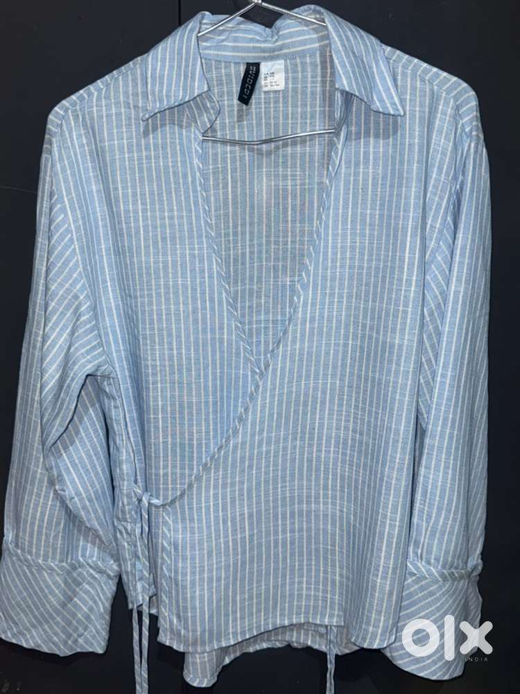 H&M Tie-Detail Wrap Shirt