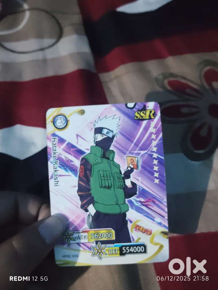Anime card Kakashi ka hai jise lena hai sampark Karen