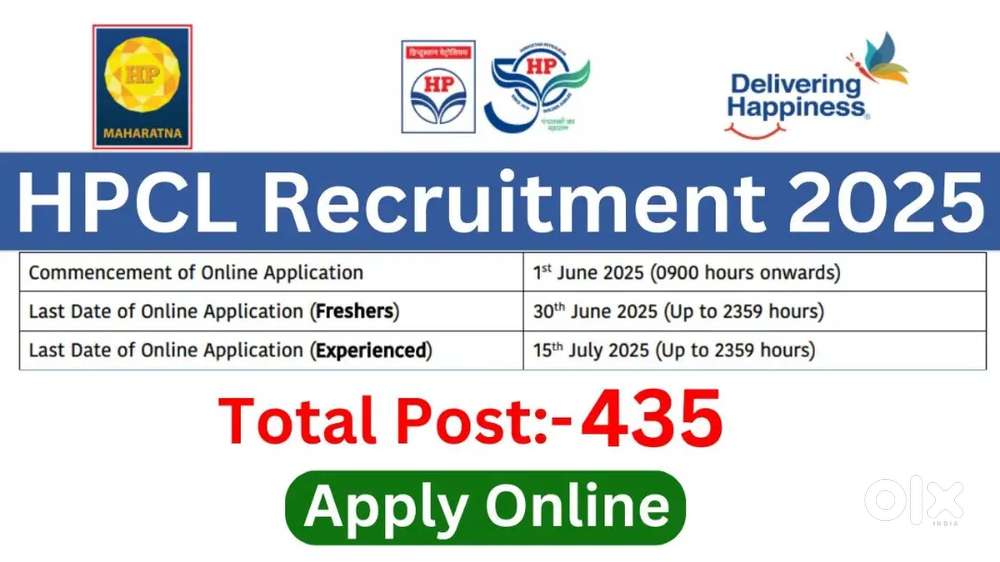200 URGENT REQUIREMENT HPCL MALE FEMALE BOTH CONTACT NOW