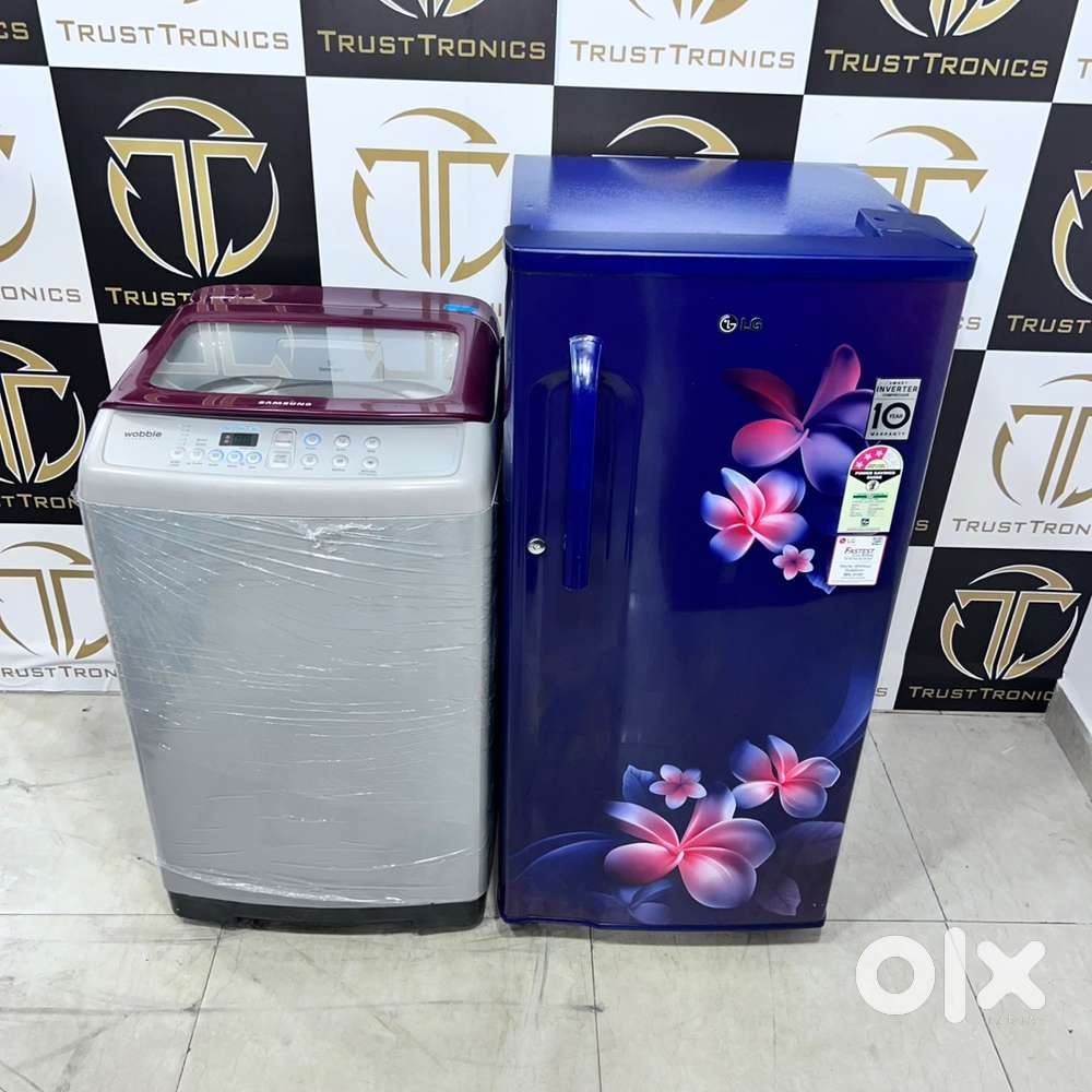 Samsung topload machine and LG smart inverter fridge combo available