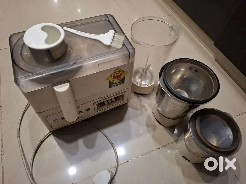 Usha Mixer juicer grinder with 3 Jars
