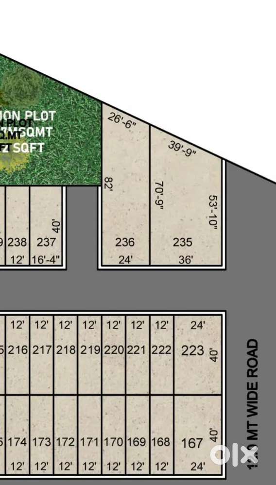 4 side corner open plot (golden plot) for sell location.dabhoi