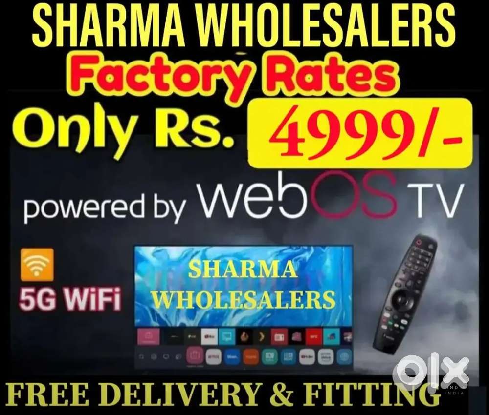 50 inches 55 inches Ultra Smart webos led tv free delivery stand