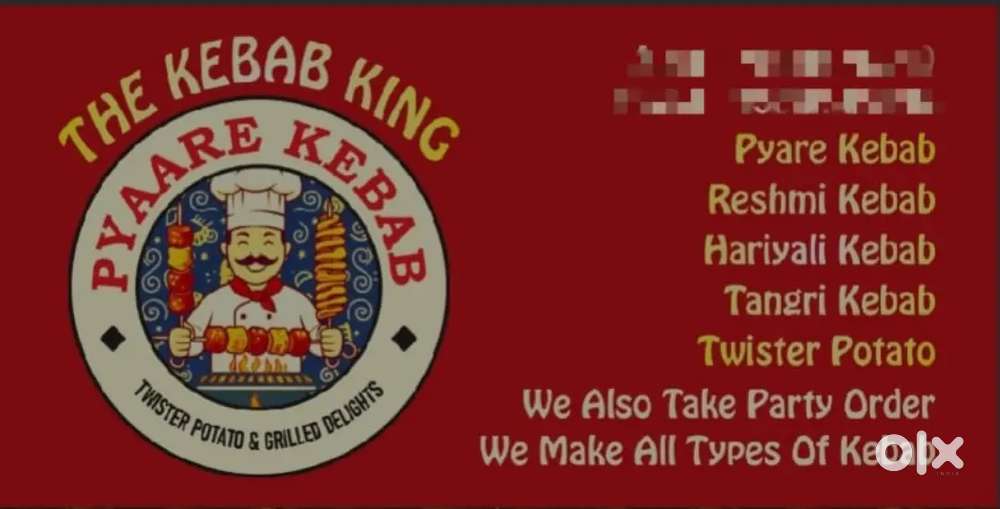 Pyare kebeb maker kebab item and twister potato