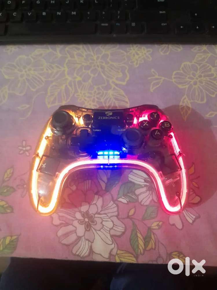 Gamepad gaming controller console wireless fully rgb lights