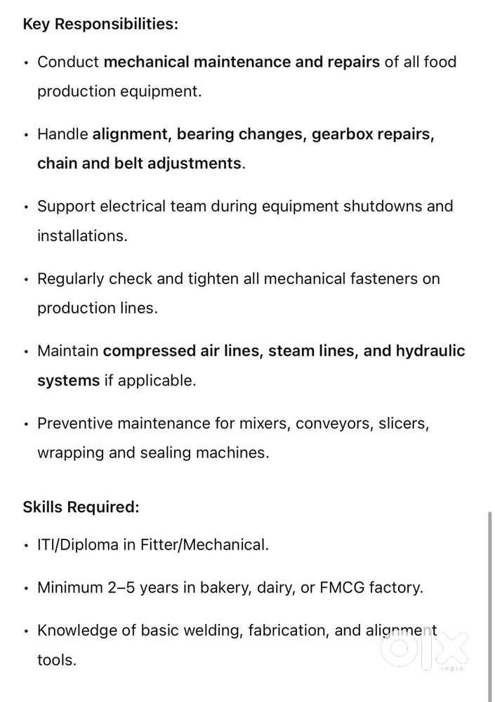 Mechanical and electrical