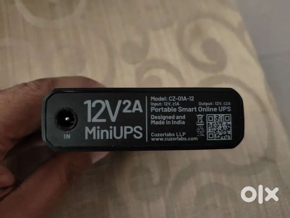Very very useful 12V 2ampere UPS for Internet wifi router etc