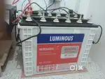 Luminous 200ah double battery with inverter