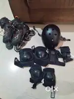 Skating shoes with protection guard (used).