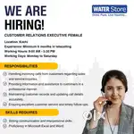 Wanted customer relations executive