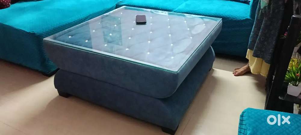 Velvet glass Central table
