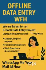 Available Here Free Time Work  - This work requires 2-3 ho