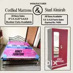 Porur _ Steel Cot Bed Mattress, Wardrobes sales