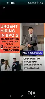 International call centre job good communication skillchd ,zirakpur