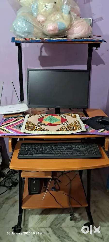 Dell monitor and computer table