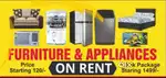 Furniture appliances on rent