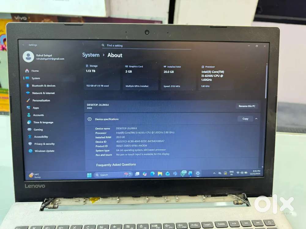 Lenovo IdeaPad330 –Excellent Condition Smooth Performance Great Deal
