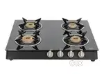 Kaff company Gas  stov 4 burner stove. 1 year Glass too