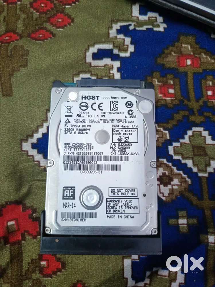 Hard disk of dell laptop