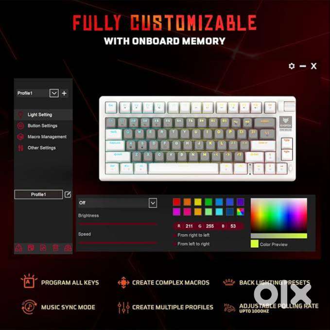 EvoFox Ronin & Kreo Hive 75 Wireless Mechanical Keyboard
