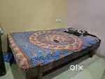 Wooden Double Bed with Kurl-on Mattress