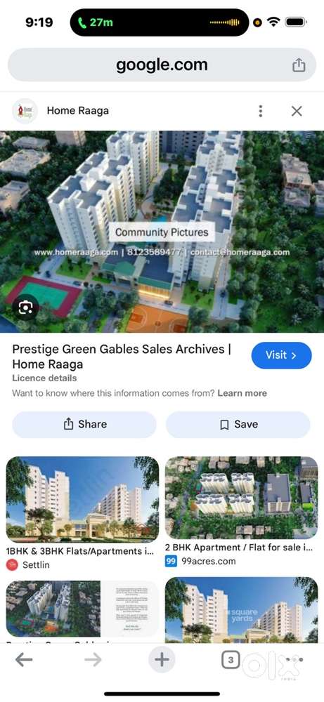 1 bhk for sale - prestige green gables