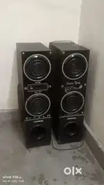 Tower speaker hai 28000 watt ka 2 years purana hai koi kharabi nahi ha