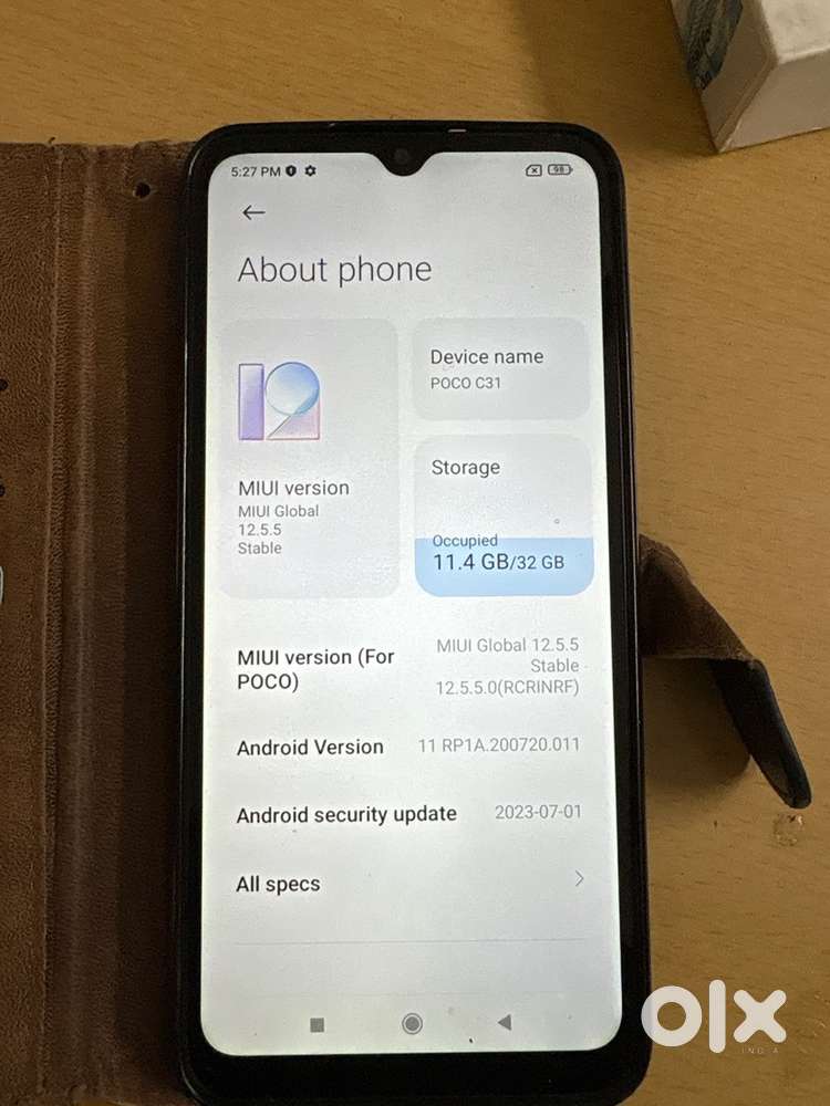 Poco c31 two years old