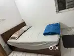 Bed with mattress