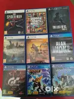 PS5 and PS4 games for sale in very good condition.