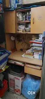 Wood Computer/Study Table with shelf and droor