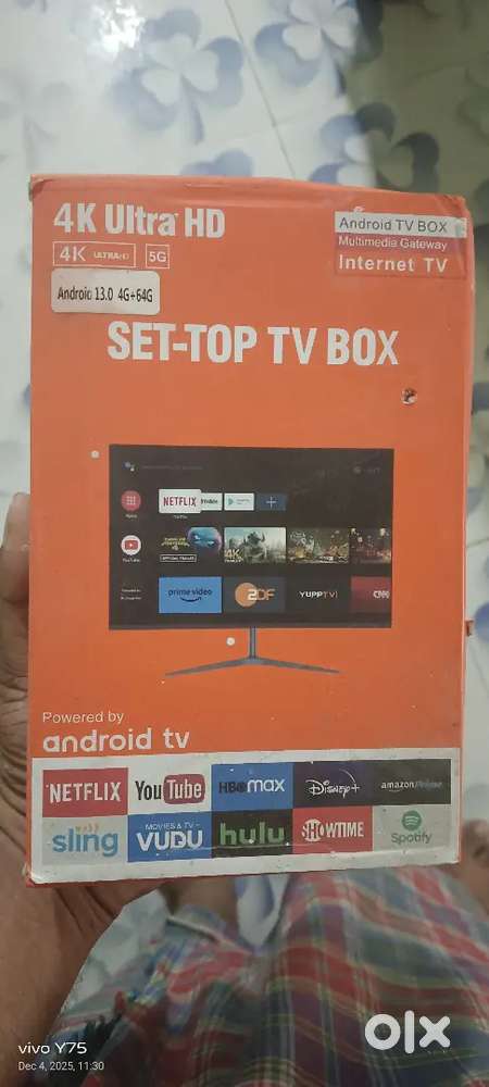 Tv set top box 4k ultra hd wifi unlimited live channel