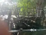 School steel bench desk