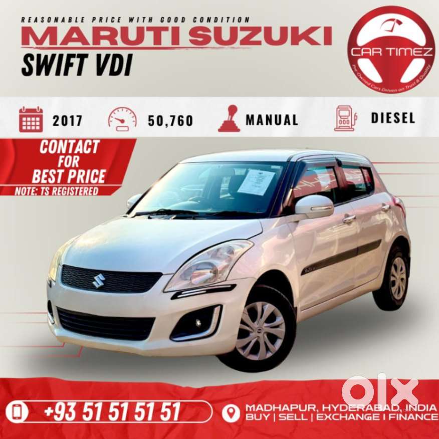 Maruti Suzuki Swift VDI BS IV, 2017, Diesel