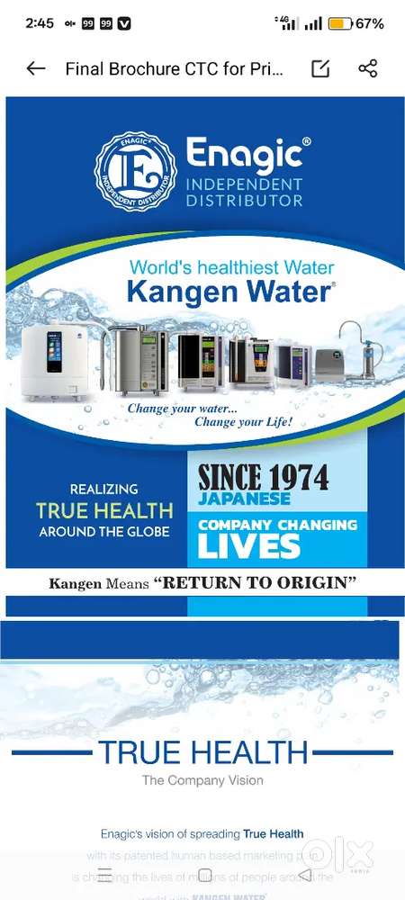 Alkaline Japanese Water purifier