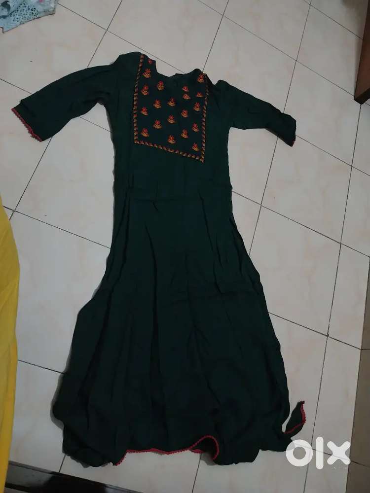 Green color kurti