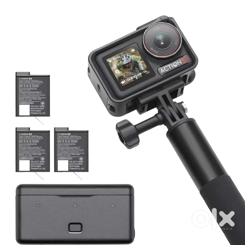 Dji action 5pro combo with dji mic mini set 3months old 3time use only