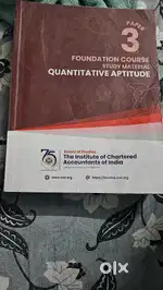 Quantitative aptitude ca foundation module