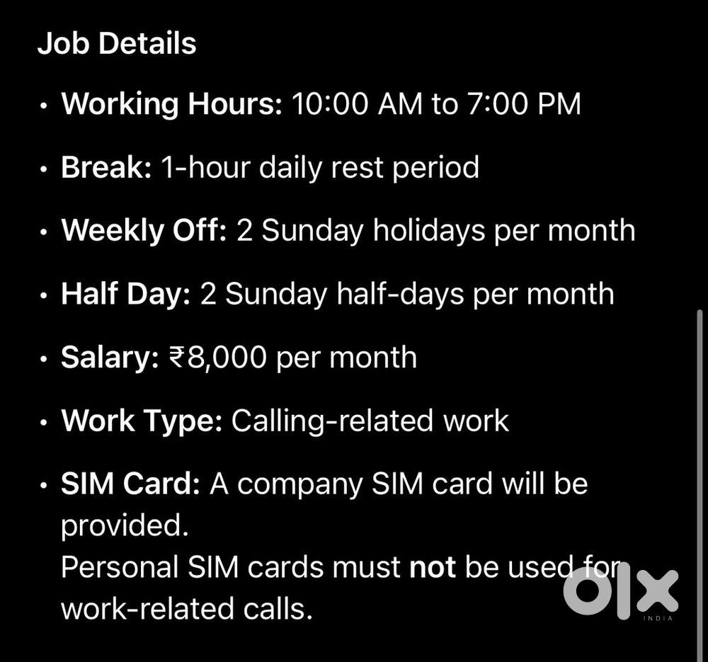 Full time helper female