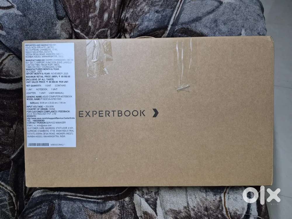ASUS Expert book 1 laptop