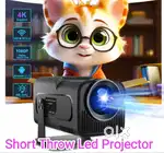 Short Throw 1920x1080P Smart Led android 4K support Projector