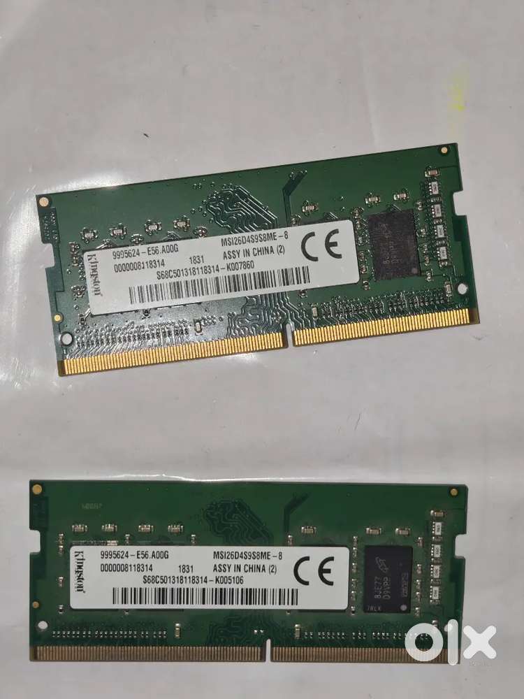 Kingston 2x8 gb ram ddr4 laptop 2666Mhz Total 16GB