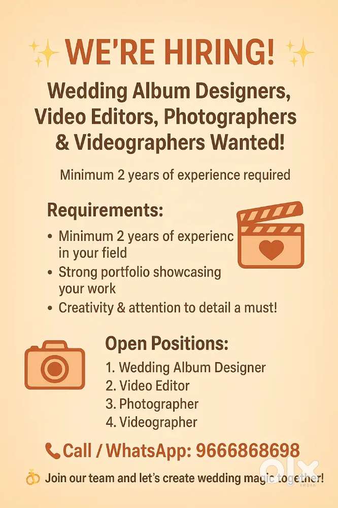 WEDDING ALBUM DESIGNING Full time and part time also allowed