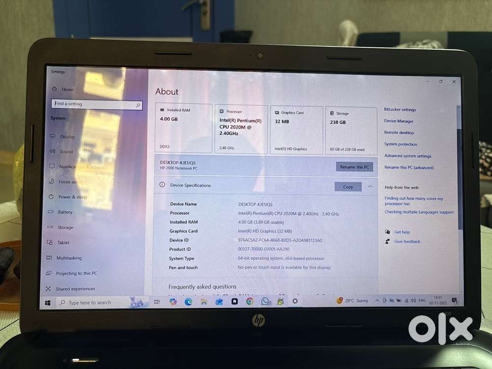 Hp laptop Flawless condition