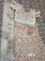 Lehanga/Ghaghra of Pastel green colour