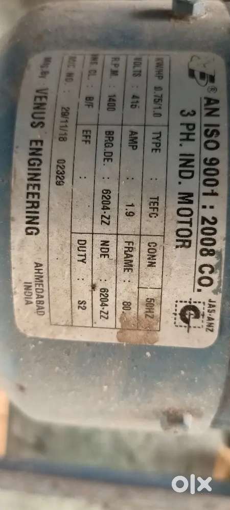 Heavy duty motor for industrial use