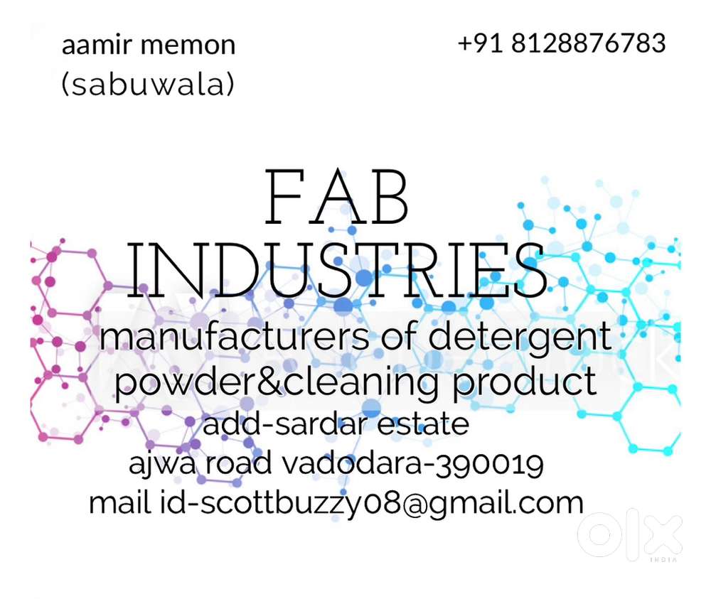urgent sales person for cleaning products and detergent marketing